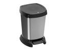 Rotho Kosmetikeimer Paso 6 l, Carbon metallic