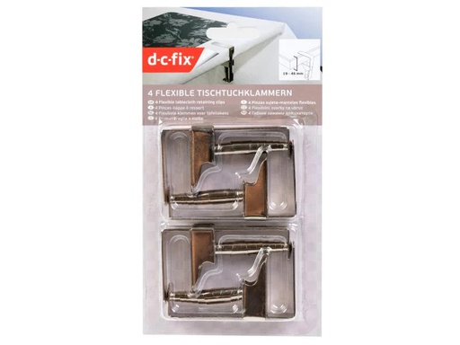 [90049148 920545] d-c-table Tischtuchklammer   Click 4 Stück