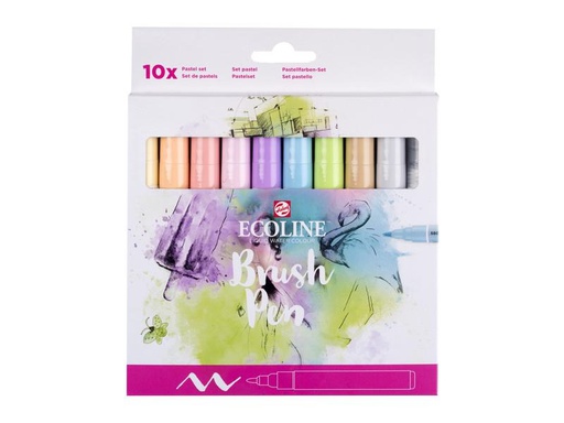 [90294160 1563223] Talens Brushpen Ecoline Pastell 10er Set
