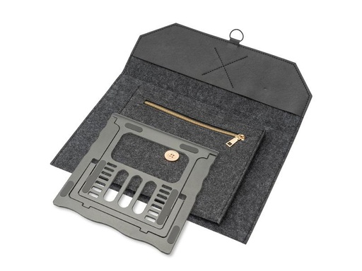 [90294273 1533248] 4smarts Notebook-Sleeve Felty+ FoldStand ErgoFix 13  Dunkelgrau