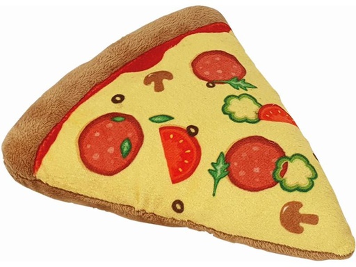 [90294339 1557801] Nobby Hunde-Spielzeug Food Pizza, 20 cm, Gelb