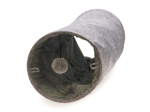 [90294357 1541739] Simon's Cat Katzen-Spieltunnel 75 x 25 cm, Grau