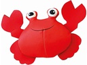 Nobby Schwimmspielzeug Floating Krabbe, 12 cm, Rot