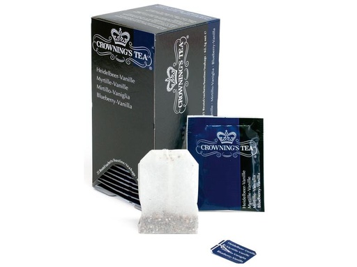 [90294559 1545269] Crowning’s Tea Teebeutel Heidelbeer/Vanille 25 Stück