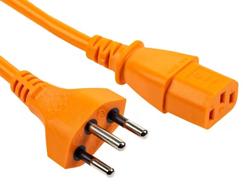 [90294625 1477800] FURBER.power Netzkabel C13-T12 0.2 m, Orange