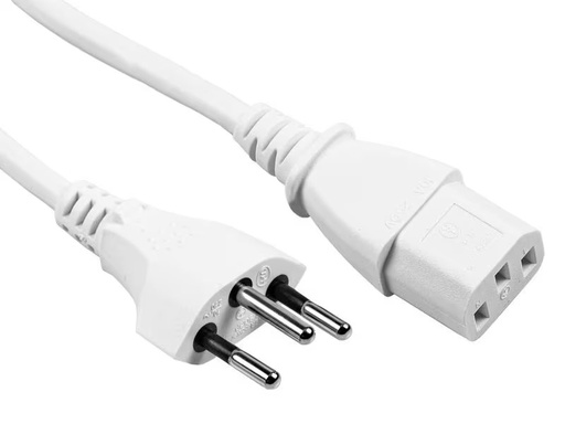 [90294631 1477799] FURBER.power Netzkabel C13-T12 0.2 m Weiss