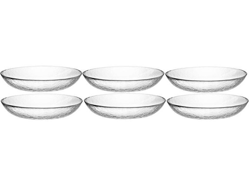 [90294651 1557687] Leonardo Frühstücks- &amp; Dessertteller Attivo 6 Stück, Transparent
