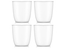 Bodum Outdoor-Becher Kvadrant 350 ml, Transparent, 4 Stück
