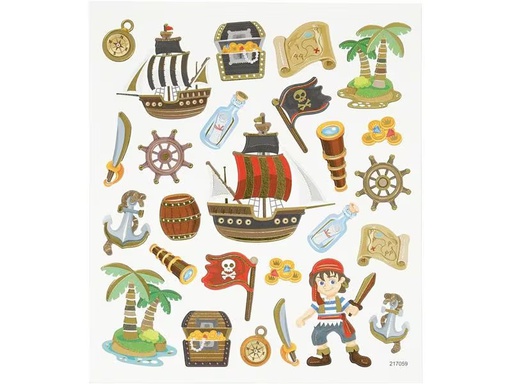 [90294999 1556996] Creativ Company Motivsticker Piraten 1 Blatt