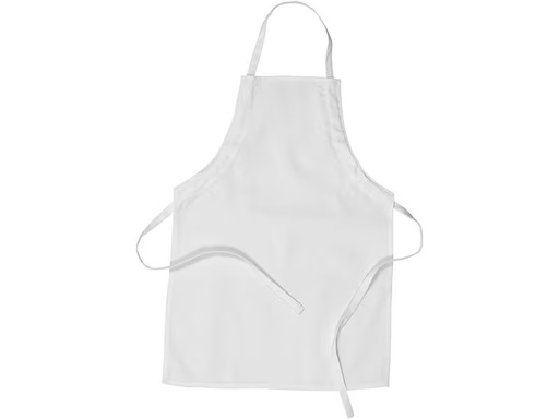 [90295164 1557045] Creativ Company Schürze 61 x 43 cm Kinder Baumwolle, Weiss