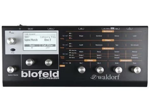 [90295218 334306] Waldorf Synthesizer Blofeld Black