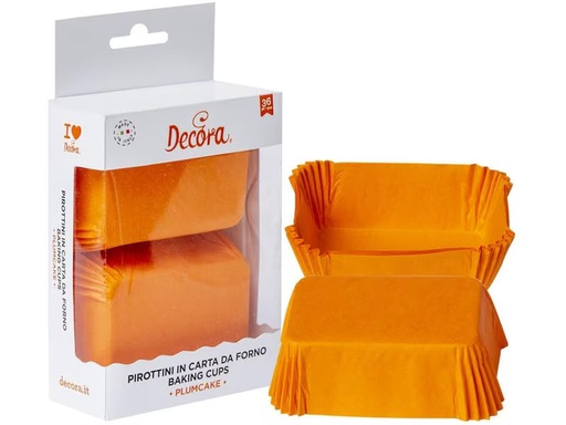[90295245 1528136] Decora Mini-Cake-Backform 1 Stück, Orange