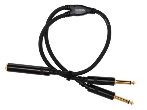 [90295273 289228] Cordial Audio-Kabel 6.3 mm Klinke - 6.3 mm Klinke 0.3 m