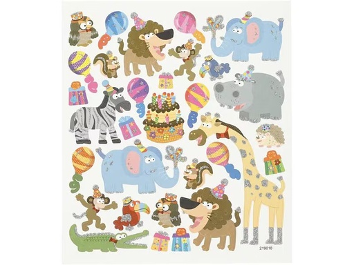 [90295472 1556990] Creativ Company Motivsticker Tier-Geburtstag 1 Blatt