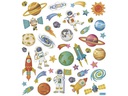 Creativ Company Motivsticker Weltraum 1 Blatt