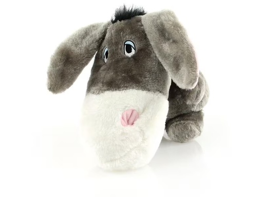 [90295526 1560500] SwissPet Hunde-Spielzeug Esel George, 45 cm, Grau/Weiss