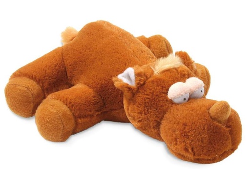 [90295553 1560536] SwissPet Hunde-Spielzeug Hippo, 22 cm, Braun