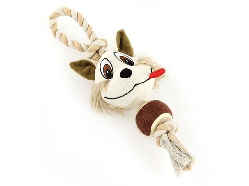 [90295578 1560538] SwissPet Hunde-Spielzeug Crazy-Fox, 40 cm, Beige