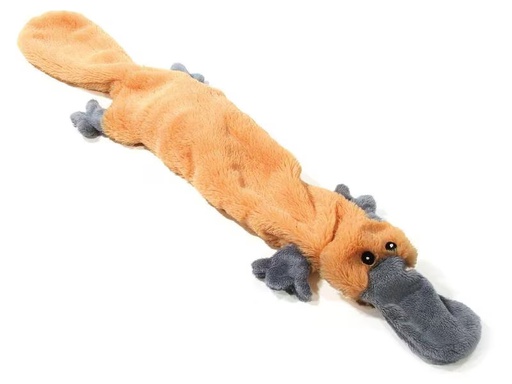 [90295587 1560530] SwissPet Hunde-Spielzeug Schlappi-Schnabeltier, L, 60 cm, Braun