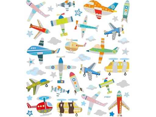 [90295592 1557003] Creativ Company Motivsticker Flugzeuge 1 Blatt