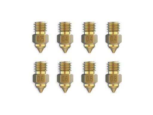 [90295636 1562208] Creality Düsen-Set Messing High-End, 8 Stück