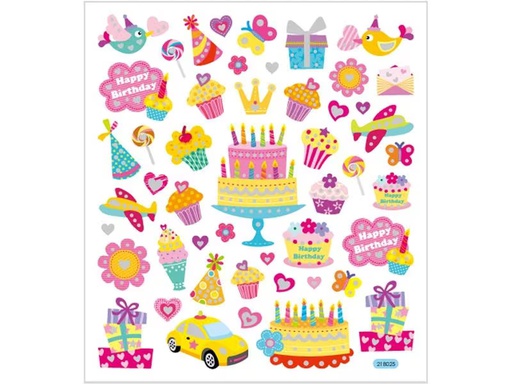 [90295647 1556998] Creativ Company Motivsticker Geburtstag 1 Blatt