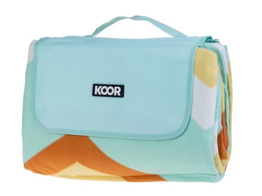 [90295934 1441435] KOOR Picknickdecke Monte mint/beige 200 x 250 cm