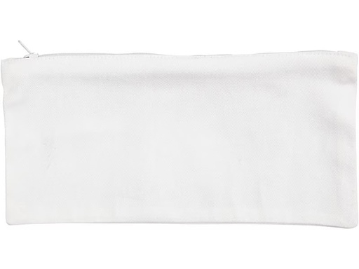 [90296192 1557042] Creativ Company Baumwoll-Schreibetui 11 x 23 cm, Weiss