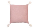 Jean & Len Kissenbezug mit Quasten 45 cm x  45 cm, Rosa