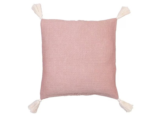 [90296242 1563098] Jean &amp; Len Kissenbezug mit Quasten 45 cm x  45 cm, Rosa