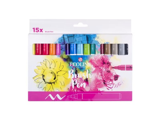 [90296267 1563224] Talens Brushpen Ecoline  15er Set