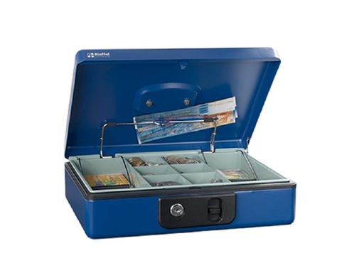 [90049420 1144271] Robert Rieffel Geldkassette Deluxe 4 30 x 23 x 8.6 cm, Blau