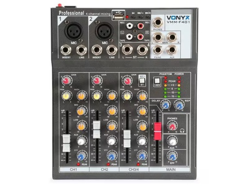 [90296641 1058547] Vonyx Mischpult VMM-F401
