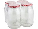 Axentia Einmachglas Karo 948 ml, 4 Stück