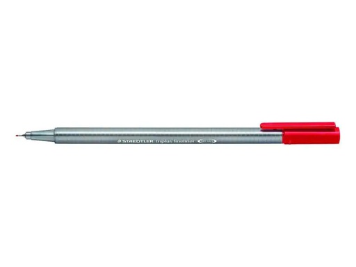 [90049499 914718] Staedtler Fineliner Triplus 334 0.3 mm, Rot