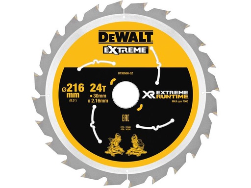 [90297407 1426307] DeWalt Kreissägeblatt 216 x 30 mm, 24 WZ/FZ