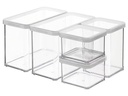 Rotho Vorratsdose Loft 5-teilig, 4.2 l, Transparent/Weiss