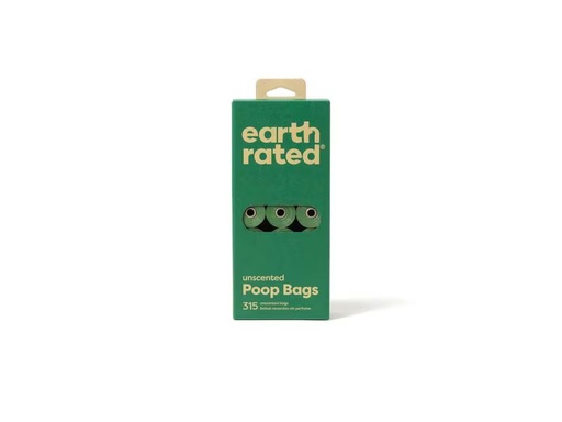 [90297677 1568078] Earth Rated Hundekotbeutel 21 Nachfüllrollen, 315 Stück, ohne Duft