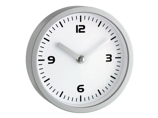 [90049544 1093688] TFA Dostmann Wanduhr Silber