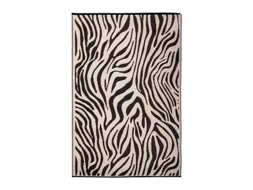 [90297977 1568828] Esschert Design Teppich Zebra 150 x 242.5 cm, Schwarz/Weiss