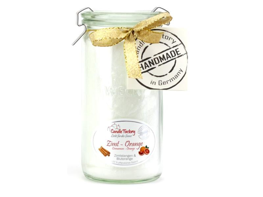[90004936 1162152] Candle Factory Duftkerze Zimt und Orange Mini Jumbo
