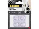 3M Schutzpuffer Anti Shock, Ø 22 mm, Transparent, 4er Pack