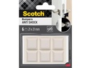 3M Schutzpuffer Anti Shock, 21 x 21 mm, Transparent, 6er Pack