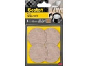 3M Filzgleiter Extra-Soft, Ø 50 mm, Beige, 4er Pack