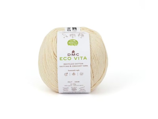 [90298436 1557250] DMC Wolle Eco Vita 100 g, Hellgelb