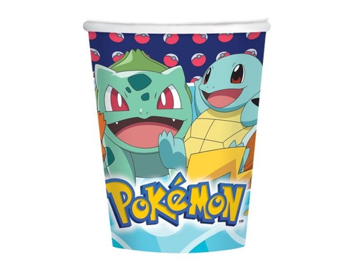 [90298532 1565245] Amscan Einwegbecher Pokemon 250 ml, 8 Stück