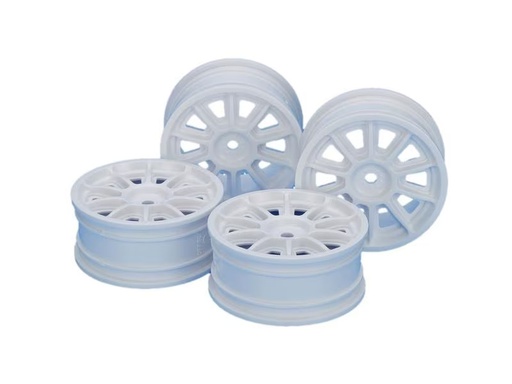 [90298558 1516166] Tamiya Felgen 10-Speichen, 24 mm, Weiss, 2-Stück