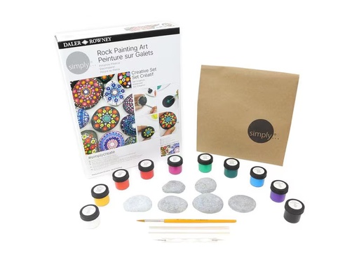 [90298602 1551867] Büromaterial Malset Rock Painting Art 20-teilig