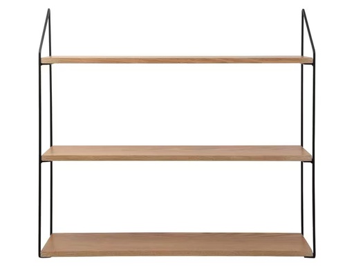 [90298698 1566866] Schou Wandregal 60 x 15 x 54 cm, Braun/Schwarz