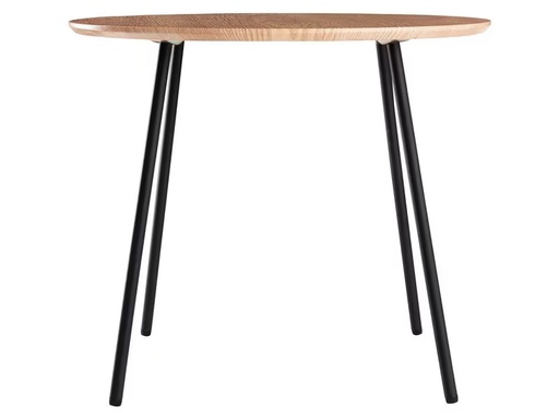 [90298704 1566855] Schou Beistelltisch Ø 55 cm, Braun/Schwarz